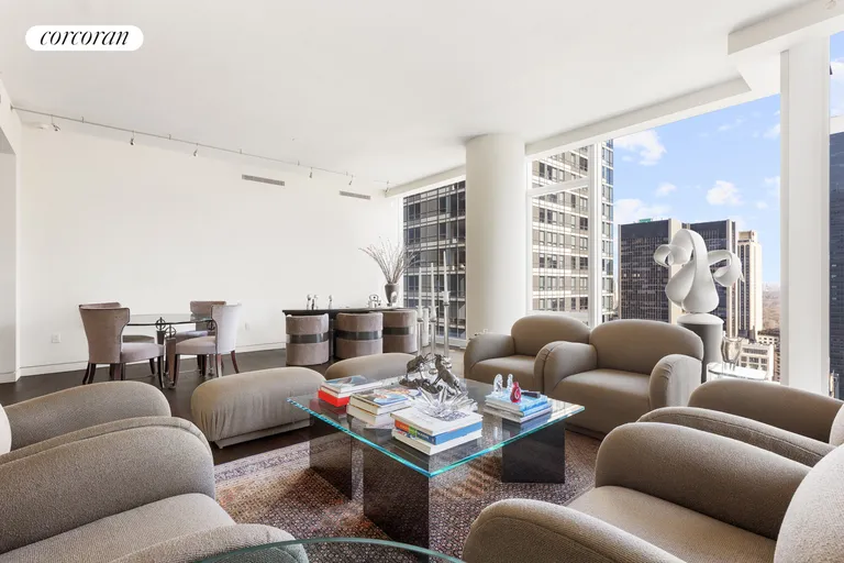 New York City Real Estate | View 20 West 53rd Street, 28A | Living Room | View 3