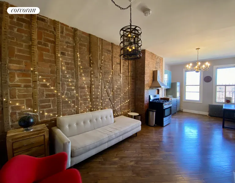 New York City Real Estate | View 81 Maujer Street | Living Room/Kitchen | View 5