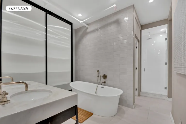 New York City Real Estate | View 12 West 18th Street, 4E | Primary Bathroom | View 12