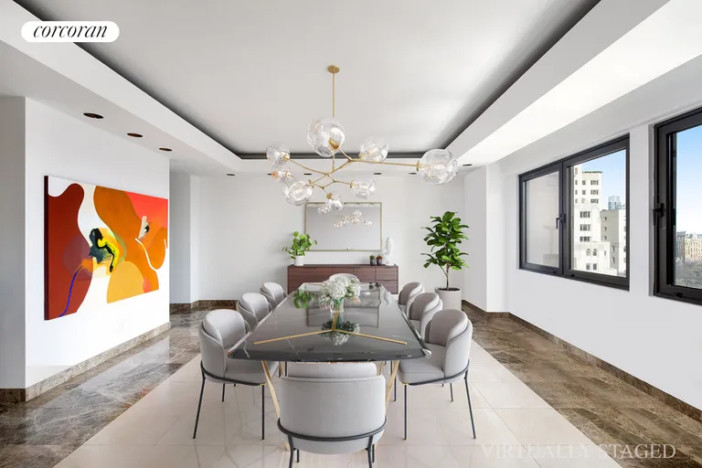New York City Real Estate | View 58 West 58th Street, 25BC | DINNER PARTY WITH FRIENDS | View 2