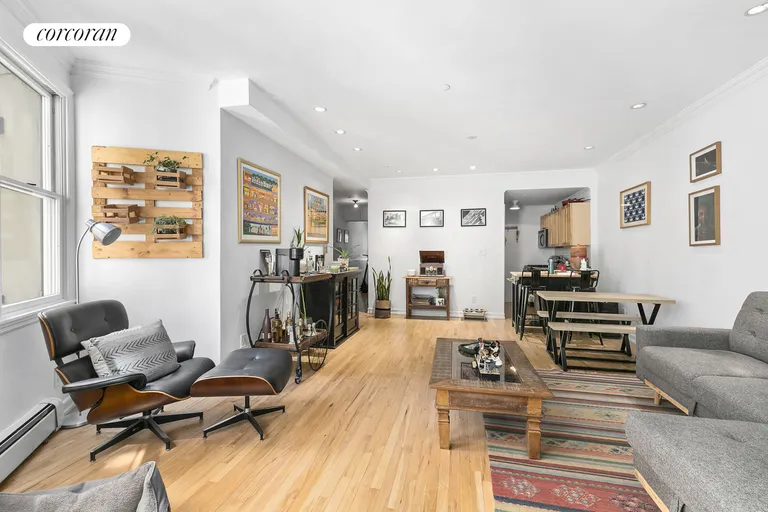 New York City Real Estate | View 407 East 12th Street, 2FW | Living/Ding - reverse | View 2