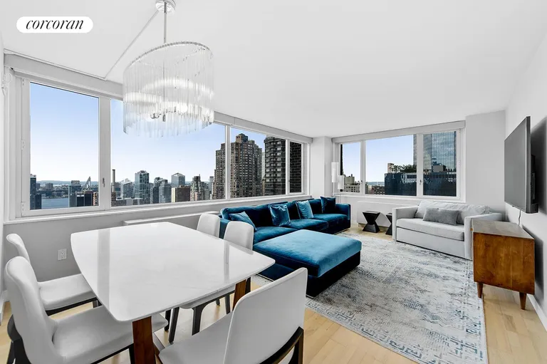 New York City Real Estate | View 322 West 57th Street, 44D2 | 2 Beds, 2 Baths | View 1