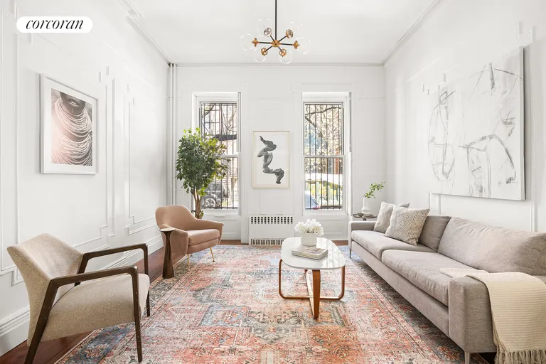 New York City Real Estate | View 390 Bergen Street | Living Room | View 2
