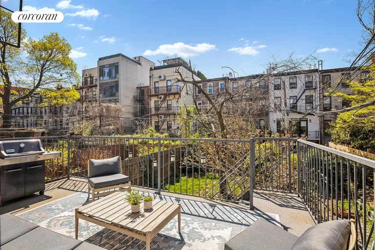 New York City Real Estate | View 390 Bergen Street | Deck off Parlor | View 5