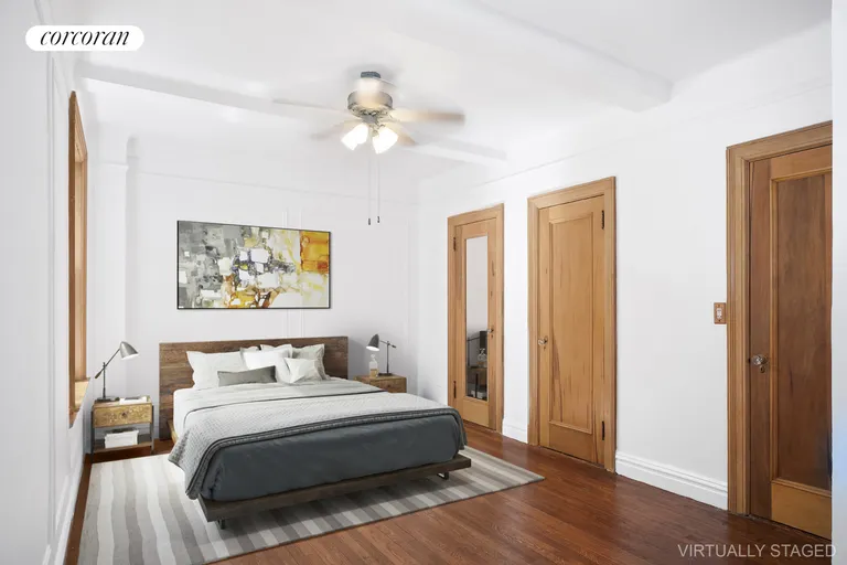 New York City Real Estate | View 250 West 94th Street, 4J | Bedroom virtual staging | View 3