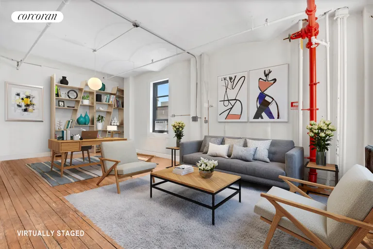 New York City Real Estate | View 491 Broadway, 9 | Office/Studio Virtually Staged | View 11