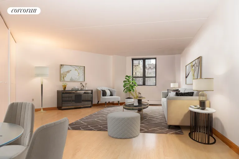 New York City Real Estate | View 301 West 110th Street, 2S | LIving Room Virtually Staged | View 2
