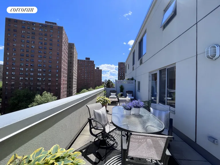 New York City Real Estate | View 300 West 145th Street, 6S | Private Entertaining Terrace | View 8