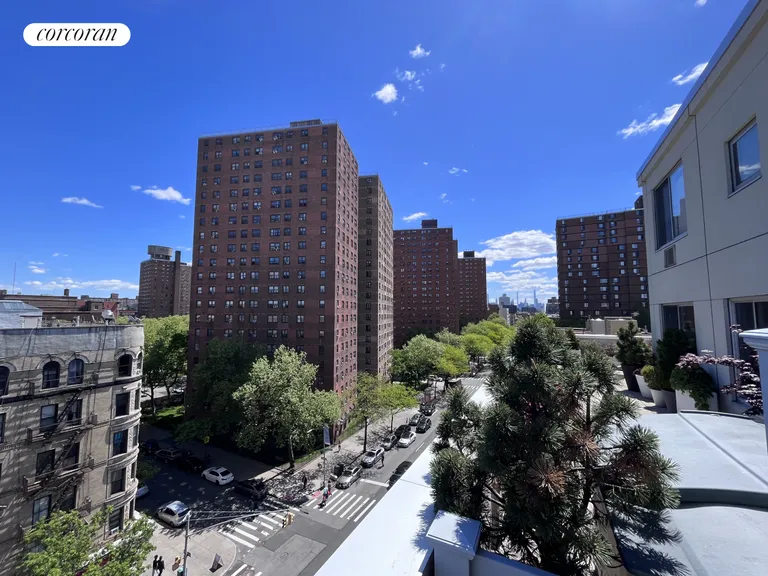 New York City Real Estate | View 300 West 145th Street, 6S | Eastern Views from Balcony | View 18