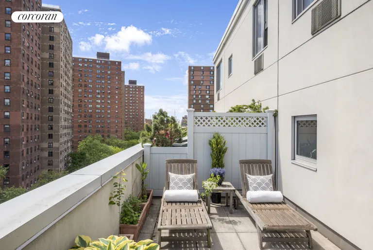 New York City Real Estate | View 300 West 145th Street, 6S | Private Entertaining Terrace | View 11