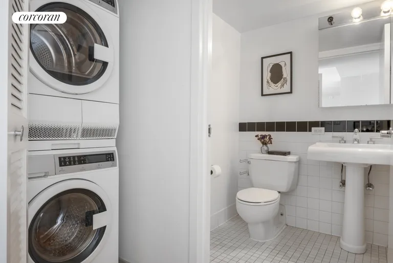 New York City Real Estate | View 300 West 145th Street, 6S | Powder Room & Laundry Room | View 15