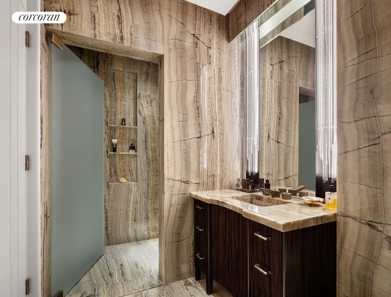 New York City Real Estate | View 111 West 57th Street, 17S | Full Bathroom | View 5