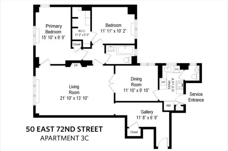 50 East 72nd Street, 3C | floorplan | View 13
