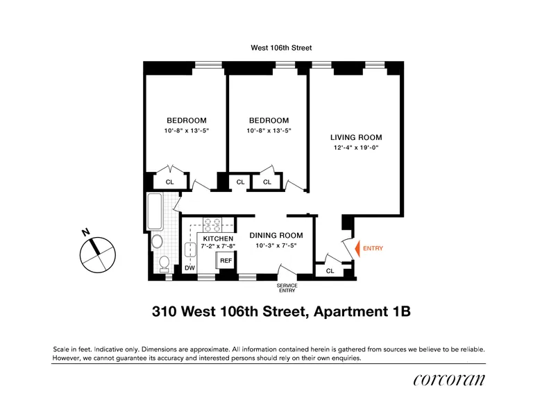 310 West 106th Street, 1B | floorplan | View 21