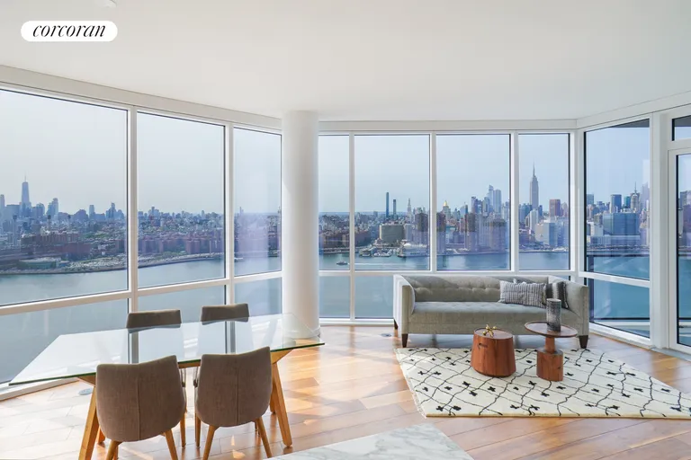 New York City Real Estate | View 21 India Street, 39A | 3 Beds, 4 Baths | View 1