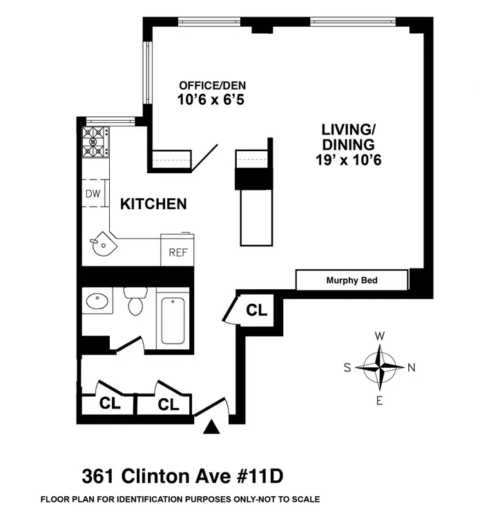361 Clinton Avenue, 11D | floorplan | View 10
