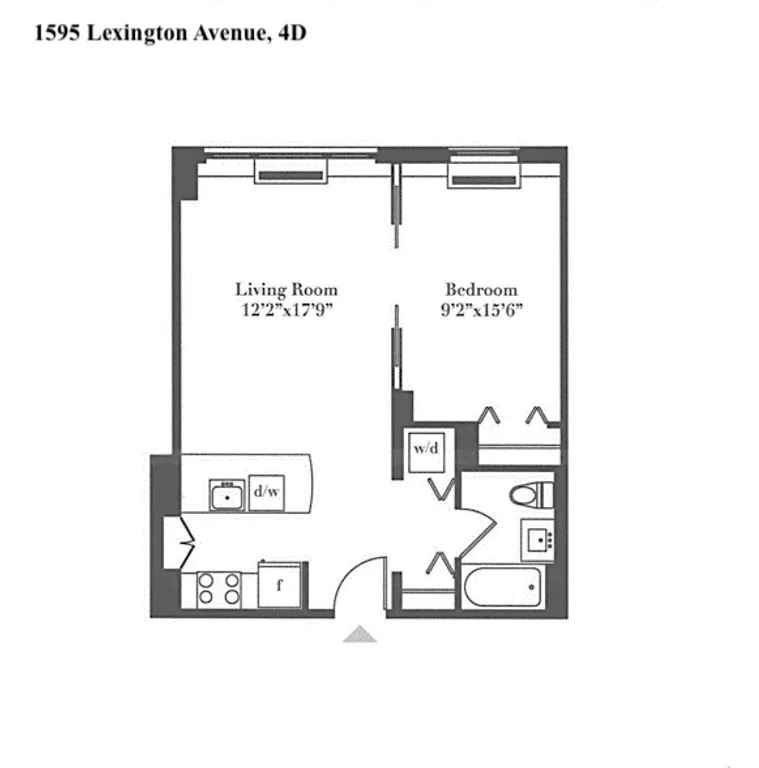 1595 Lexington Avenue, 4D | floorplan | View 6