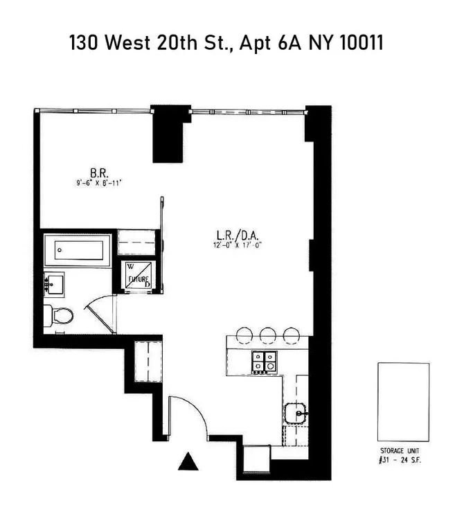 130 West 20th Street, 6A | floorplan | View 7