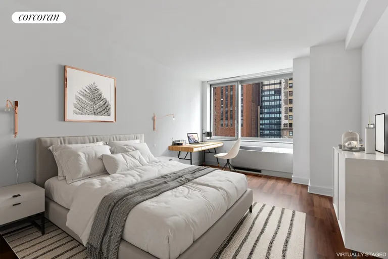 New York City Real Estate | View 30 Little West Street, 9D | Primary Bedroom | View 4