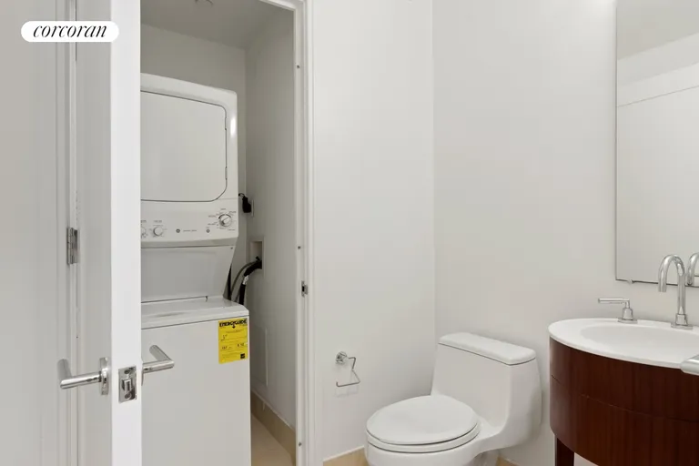 New York City Real Estate | View 30 Little West Street, 9D | Half Bathroom | View 7