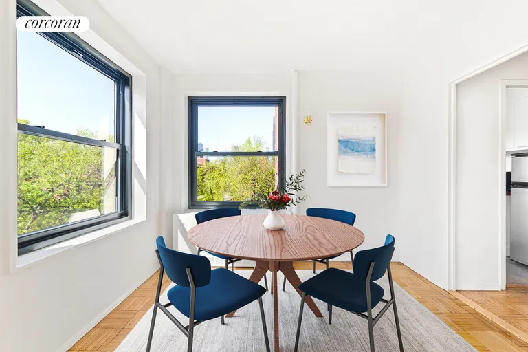 New York City Real Estate | View 209 Clinton Avenue, 5B | Virtually Staged Dining | View 3