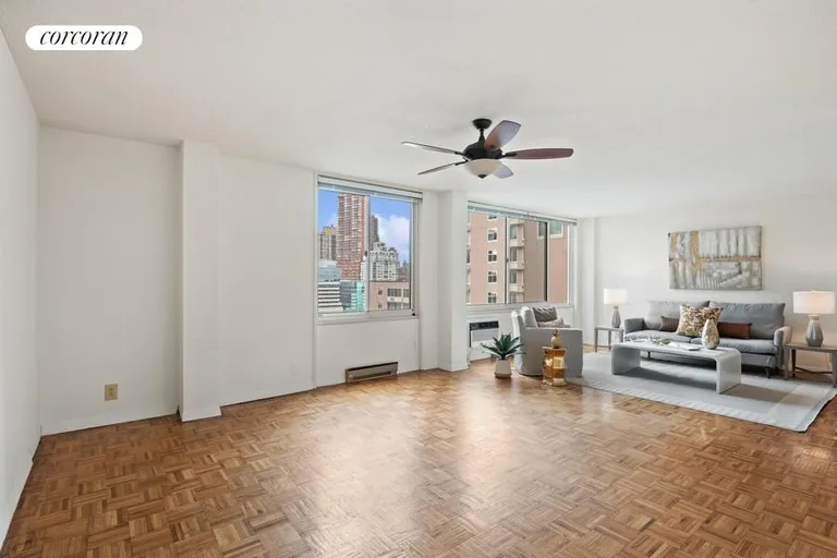 New York City Real Estate | View 555 Main Street, 1315 | Living Room/Dining Room | View 3