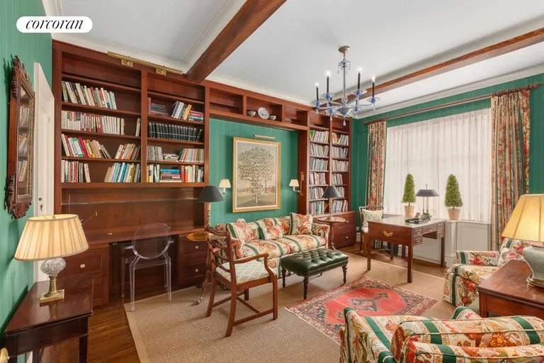 New York City Real Estate | View 1095 Park Avenue, 4A | Bedroom / Library | View 8
