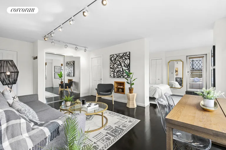 New York City Real Estate | View 230 East 79th Street, 19C | Living Space and Alcove Space | View 2