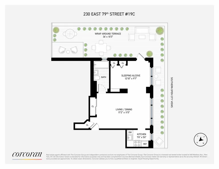 230 East 79th Street, 19C | floorplan | View 9