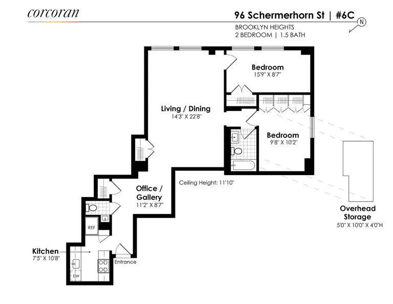 96 Schermerhorn Street, 6C | floorplan | View 9
