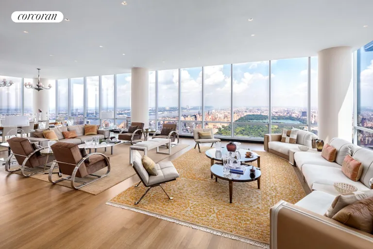 New York City Real Estate | View 157 West 57th Street, PH80 | Living Room | View 2