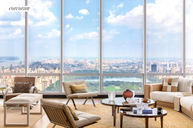 New York City Real Estate | View 157 West 57th Street, PH80 | Living Room | View 3