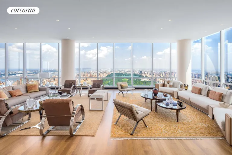 New York City Real Estate | View 157 West 57th Street, PH80 | Living Room | View 4