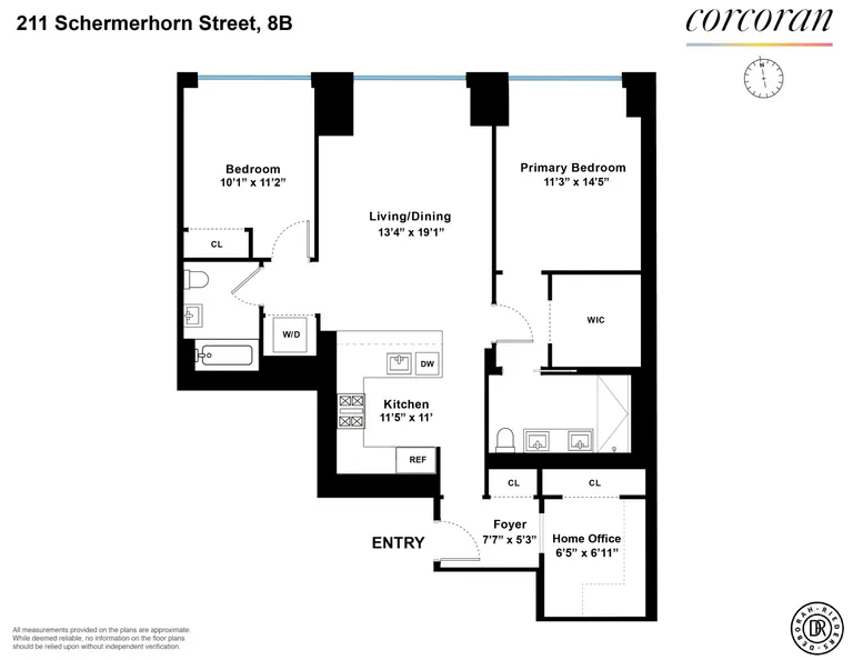 211 Schermerhorn Street, 8B | floorplan | View 15