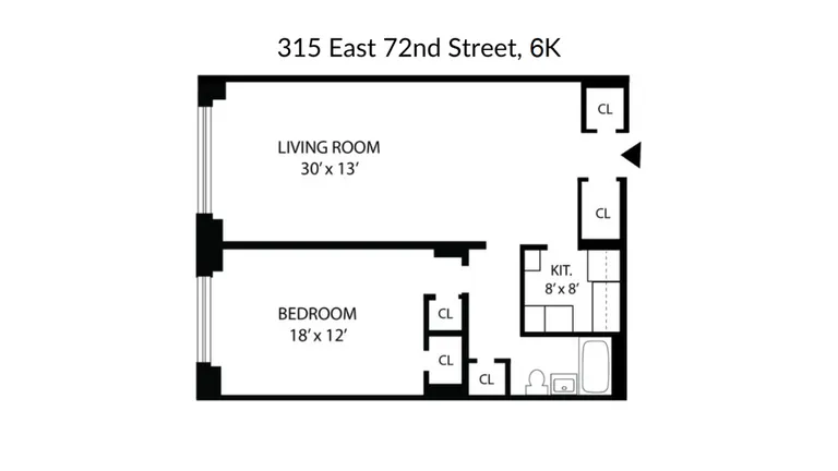 315 East 72Nd Street, 6K | floorplan | View 8