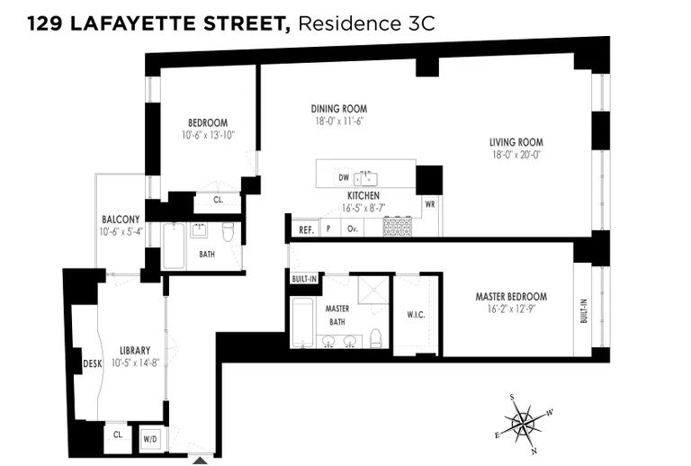129 Lafayette Street, 3C | floorplan | View 11