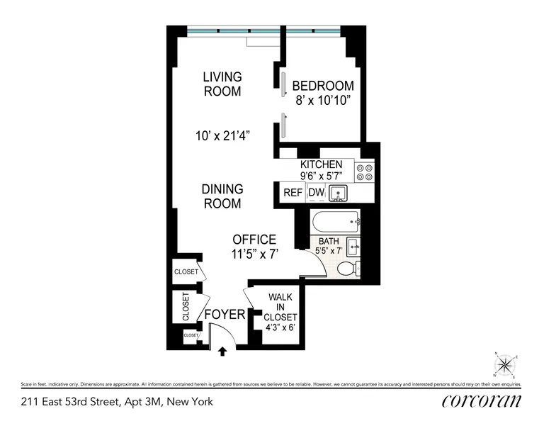 211 East 53rd Street, 3M | floorplan | View 13