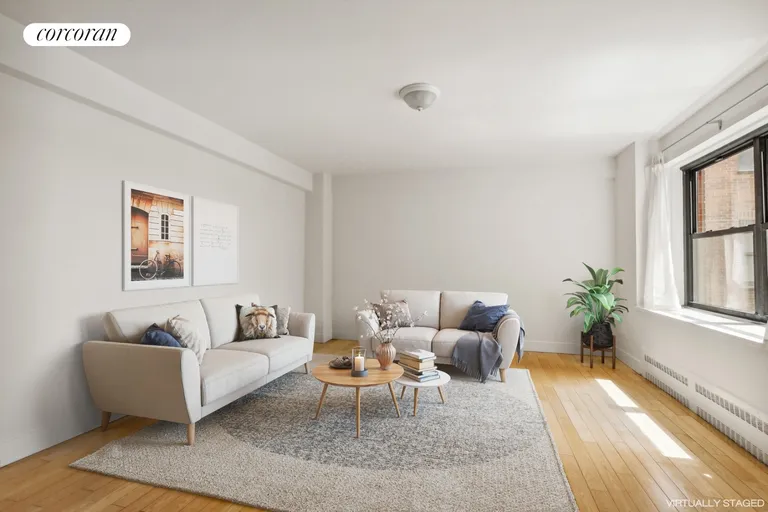 New York City Real Estate | View 345 West 145th Street, 10B2 | Living Room with South City Views | View 2