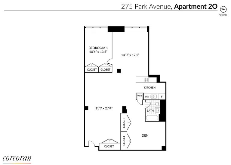 275 Park Avenue, 2O | floorplan | View 1