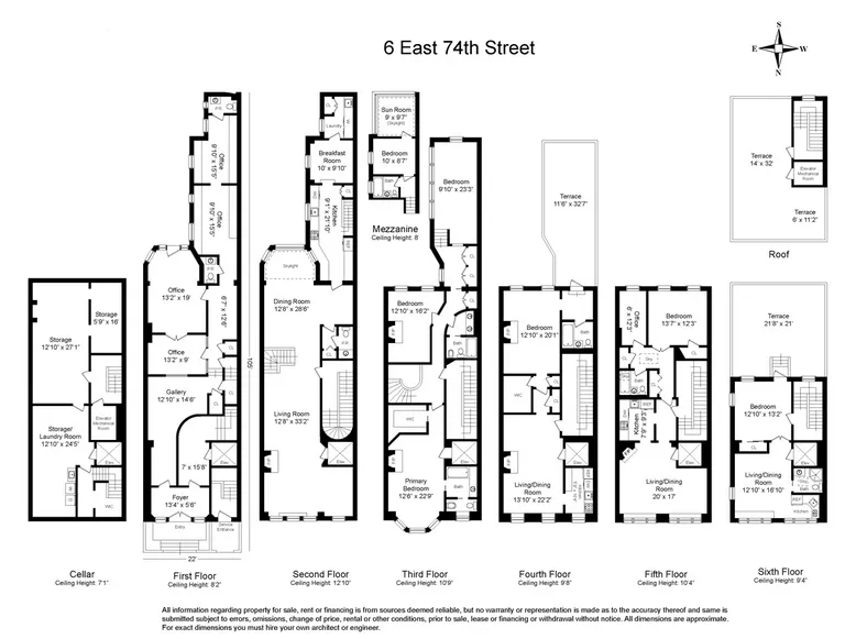 6 East 74th Street | floorplan | View 30