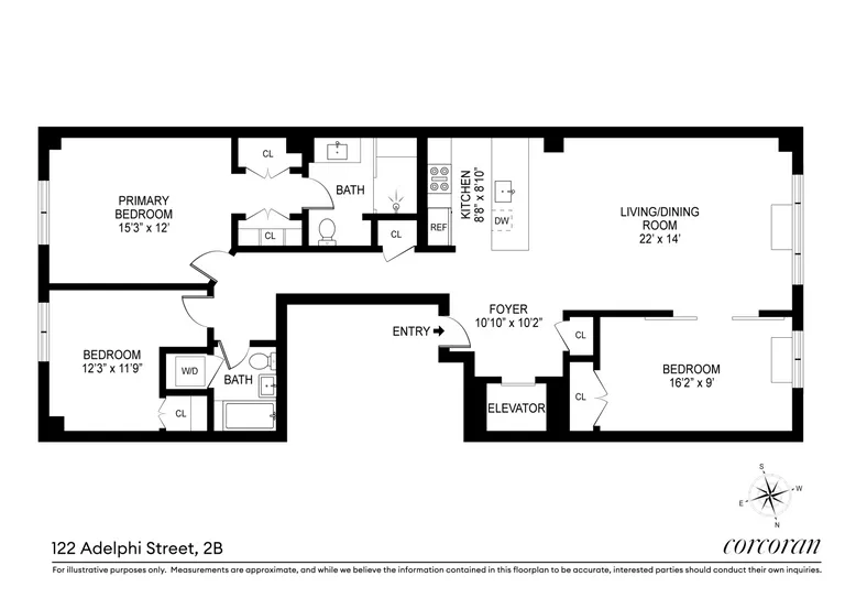 122 Adelphi Street, 2B | floorplan | View 9
