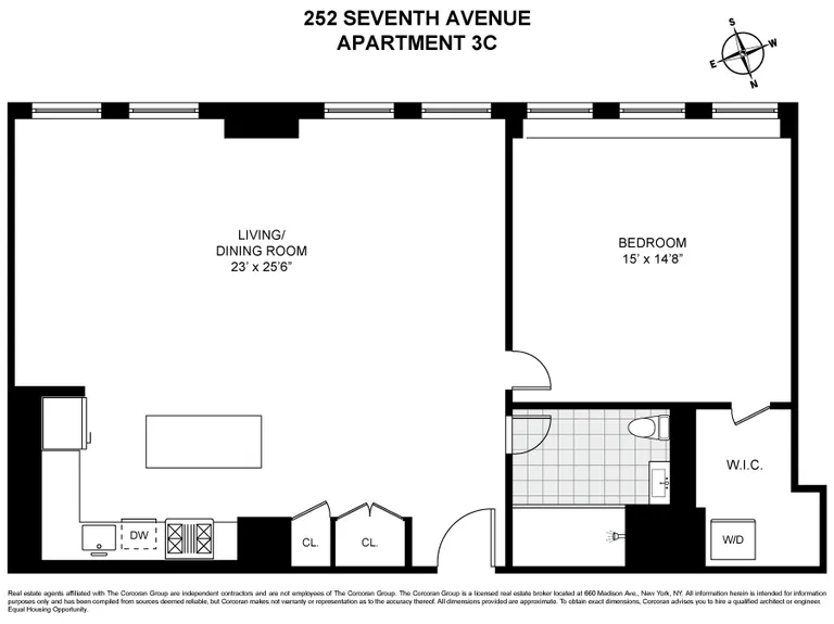252 Seventh Avenue, 3C | floorplan | View 8