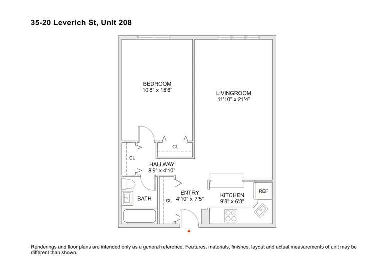 3520 Leverich Street, 208 | floorplan | View 12