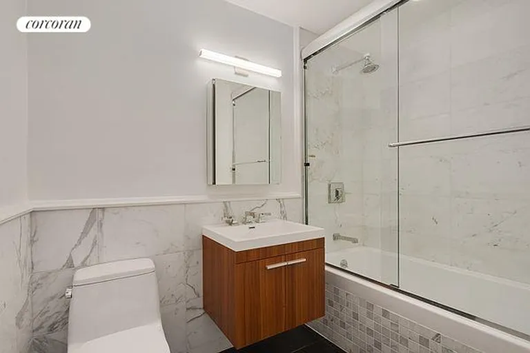 New York City Real Estate | View 58 Strong Place, 2H | Primary Bathroom | View 7