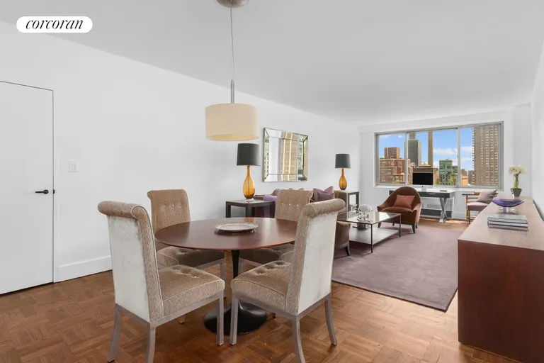 New York City Real Estate | View 300 East 74th Street, 15B | Dining Area | View 2