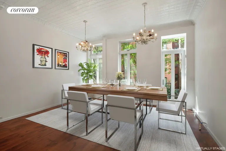 New York City Real Estate | View 114 Saint Marks Place, 1/2 | Dining Area | View 5