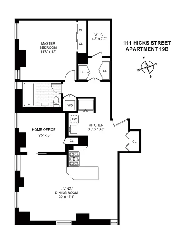 111 Hicks Street, 19B | floorplan | View 16