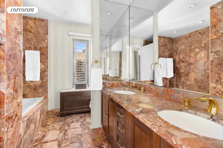 New York City Real Estate | View 188 East 64th Street, 3302 | Primary Bathroom | View 7