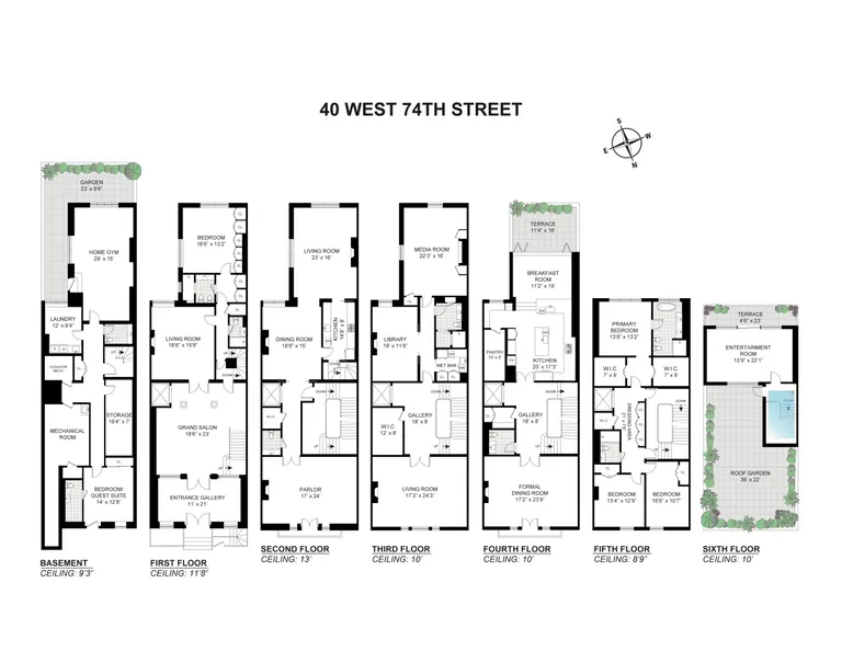 40 West 74th Street | floorplan | View 31