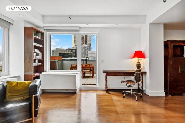 New York City Real Estate | View 44-27 Purves Street, 15B | LR to terrace | View 2